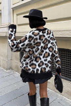 ✨ Leopar Desenli Triko Kazak – Oversize Günlük Şık Triko